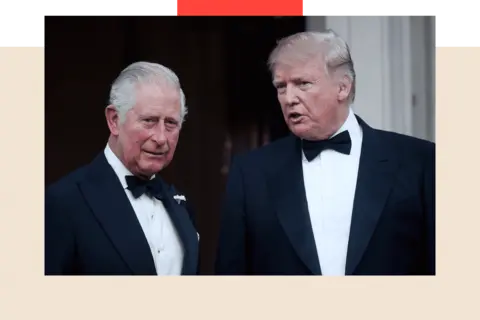 Peter Summers/Getty Images US President Donald Trump and the then Prince Charles, Prince of Wales pose ahead of a dinner at Winfield House on June 04, 2019 in London, England