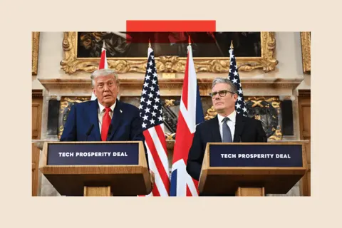 Getty Images Donald Trump and Sir Keir Starmer
