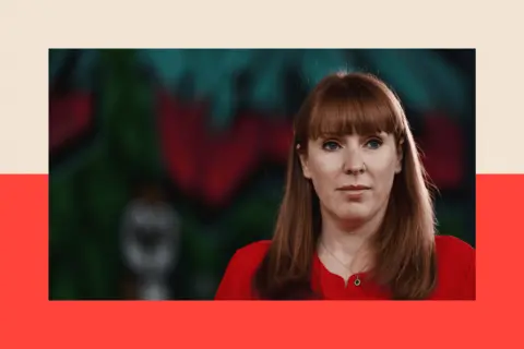 Getty Images A close of shot of Angela Rayner