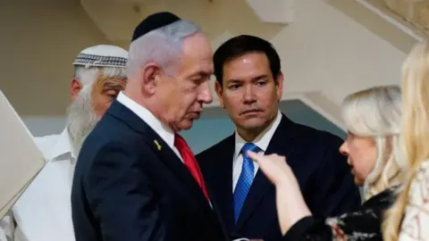Reuters U.S. Secretary of State Marco Rubio and Israeli Prime Minister Benjamin Netanyahu visit the Western Wall