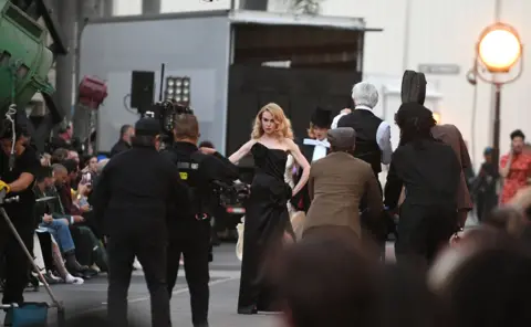 Getty Images Nicole Kidman posing at Vogue World: Hollywood 2025