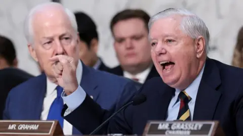Reuters U.S. Senator Lindsey Graham (R-SC), member of the Senate Judiciary Committee, speaks as he attends an oversight hearing of U.S. Attorney General Pam Bondi on Capitol Hill in Washington
