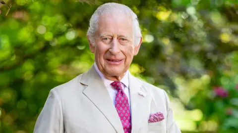 Millie Pilkington/ King's Foundation King Charles head and shoulders in photo taken at Highgrove in July 2025