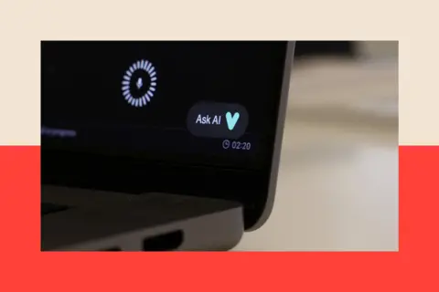Reuters A laptop screen shows an interaction with an AI chatbot 