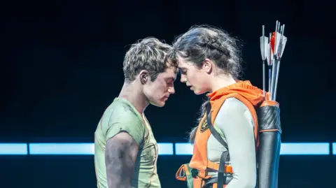 Johan Persson Mia Carragher and Euan Garrett as Katniss and Peeta