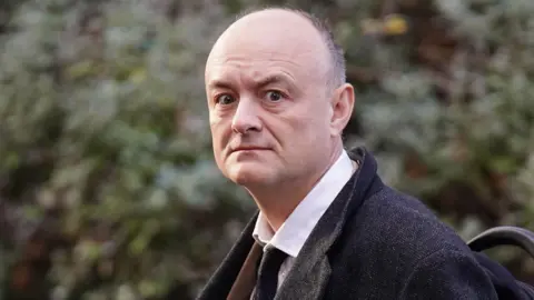 PA Former chief adviser to former prime minister Boris Johnson, Dominic Cummings arriving to give a statement to the UK Covid-19 Inquiry in 2023