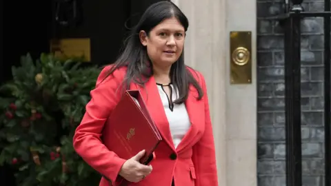 PA Media Culture, Media and Sport Secretary Lisa Nandy leaves after attending a Cabinet meeting at 10 Downing Street, London. Picture date: Tuesday December 9, 2025