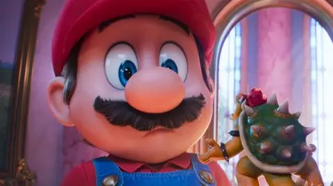 Nintendo/Universal A picture of the animated verison of Mario