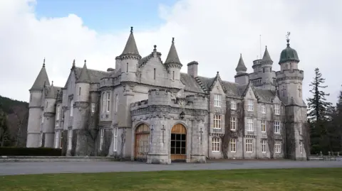 PA Media A landscape view of  Balmoral Castle