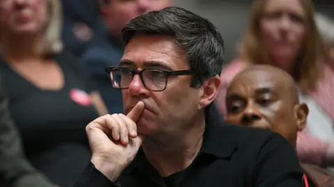 Getty Images Andy Burnham pictured during the launch of Labour's general election manifesto in 2024